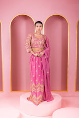 রেডিমেড জর্জেট এমব্রয়ডারি পার্টি ড্রেস