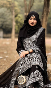 Soft Jorjet With sequence embroidery Three Piece