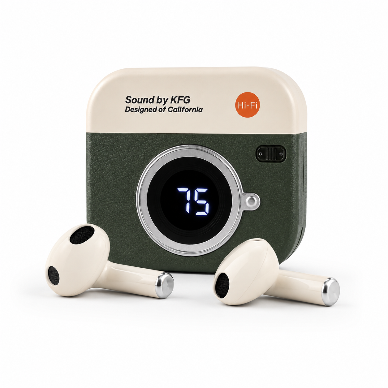 Q86 Retro Camera Design TWS Bluetooth Earbuds 5