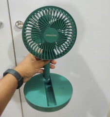 Rechargeable 5-inches Folding fan HCZ21 Green colour