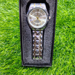 BINBOND 2521 Luxury Brand Luminous Quartz Watch For Men (silver)