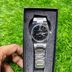 POEDAGAR 930 Men's New Luxury Luminous Date Week Stainless Steel Quartz Watch For Men
