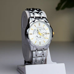 BINBOND Water Resistant Stainless Steel Quartz Watch