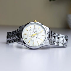 BINBOND Water Resistant Stainless Steel Quartz Watch