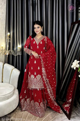 Premium Soft Jorjet Three piece