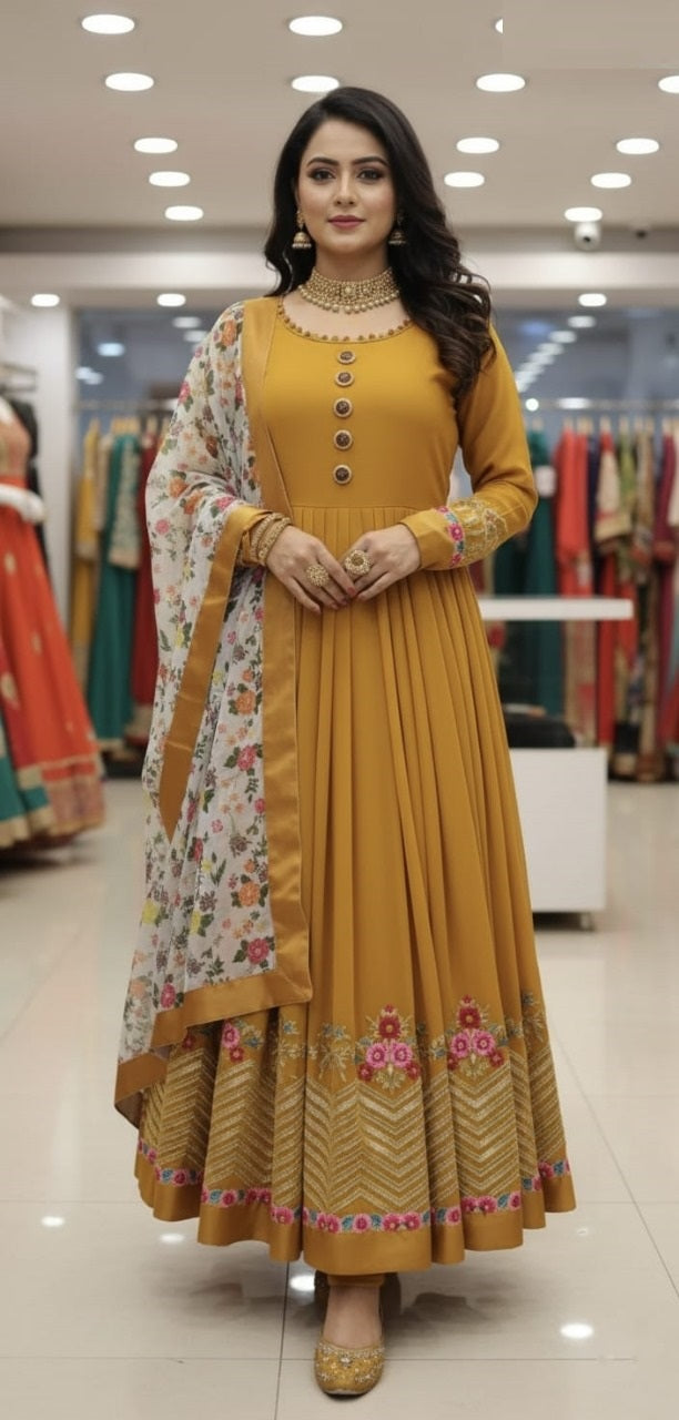 Jorjet Embroidery Party Dress