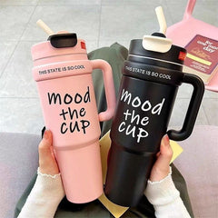Original BingBa Cup 40oz “Mood The Cup” Insulated Tumbler