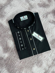 Eid Collection 2026 Black Color Embroidery Punjabi (P-3331)