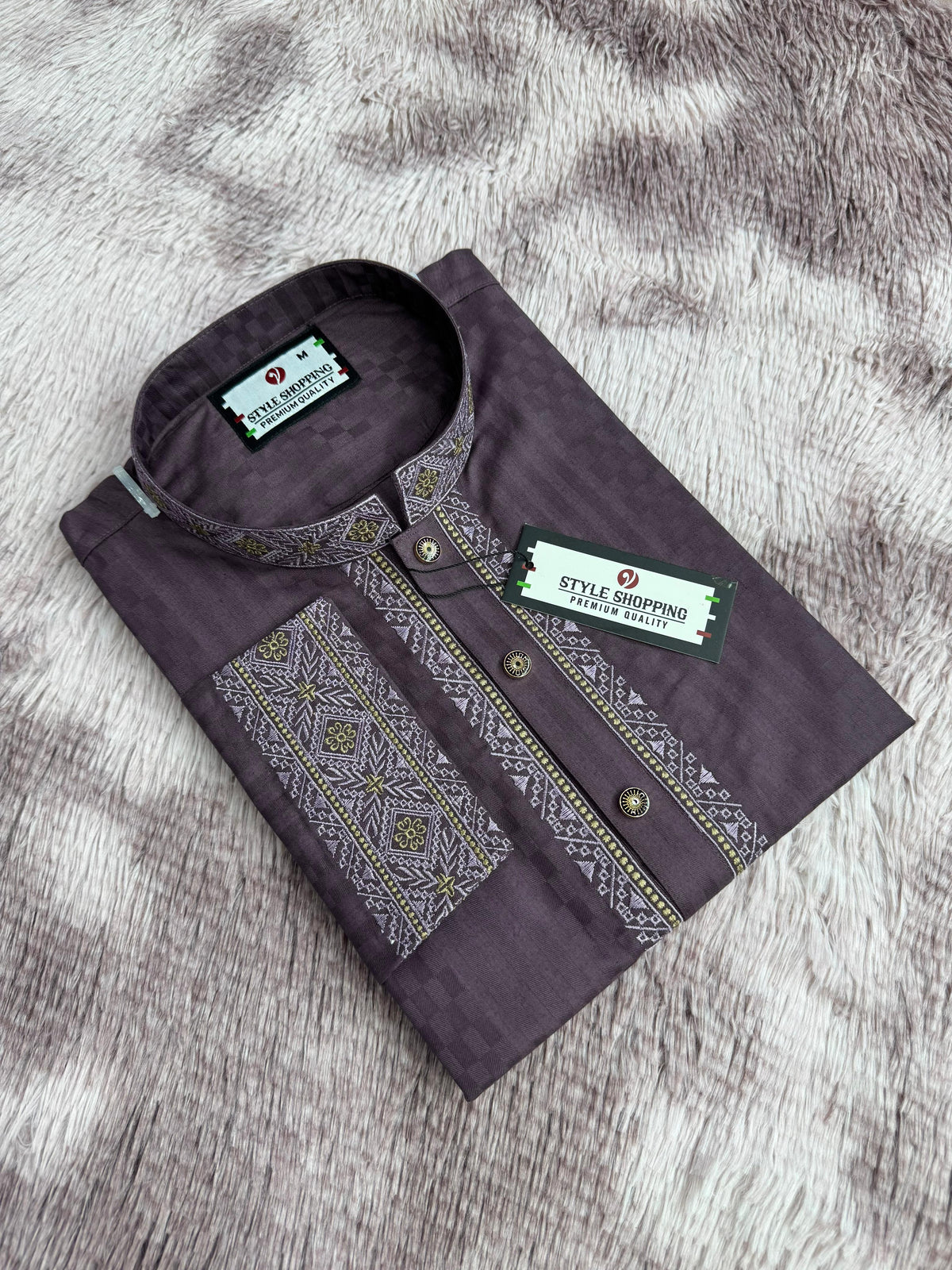 Eid Collection 2026 Purple Color Embroidery Punjabi (P-3333)