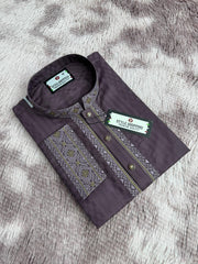 Eid Collection 2026 Purple Color Embroidery Punjabi (P-3333)