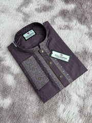Eid Collection 2026 Purple Color Embroidery Punjabi (P-3333)