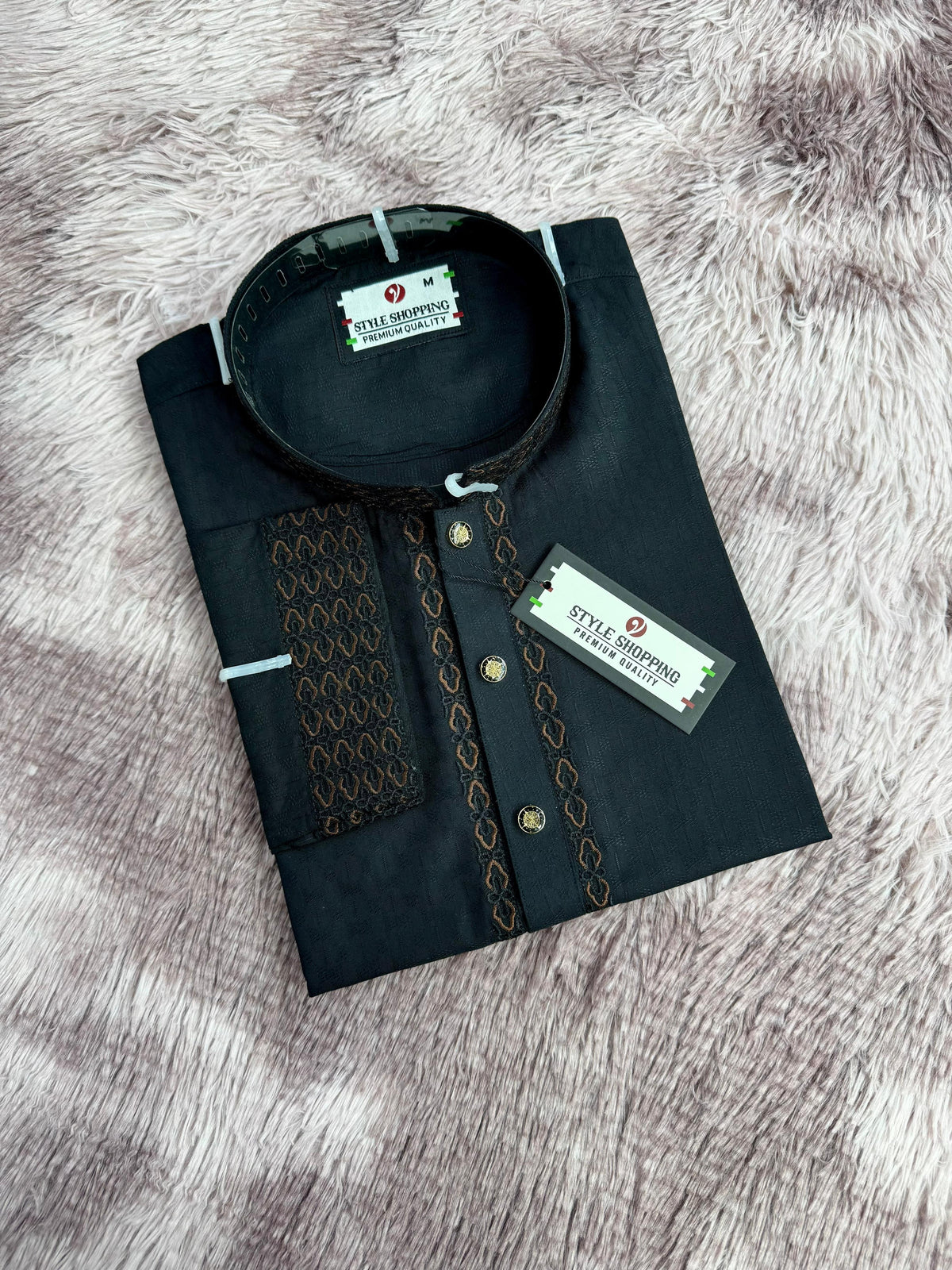 Eid Collection 2026 Black Embroidery Punjabi (P-3336)
