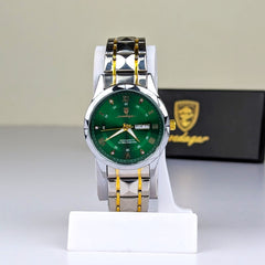 Poedagar Luxury Couple Watch (Water Resistant)