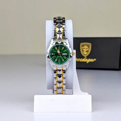 Poedagar Luxury Couple Watch (Water Resistant)