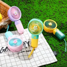 Handheld Portable Desktop Table USB Rechargeable Sports Pocket Mini Fan with Lanyard