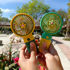 Handheld Portable Desktop Table USB Rechargeable Sports Pocket Mini Fan with Lanyard