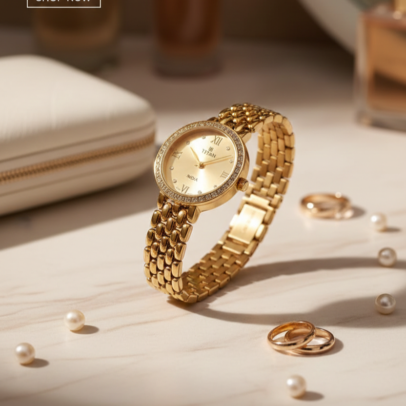 Titan Two-Tone Roman Dial Watch