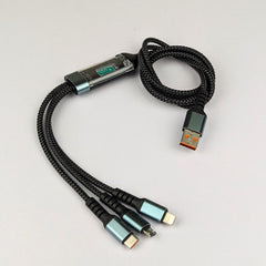 6-in-1 Charging Solution: 6U Multi-Port Charger with 3-in-1 Fast Cable